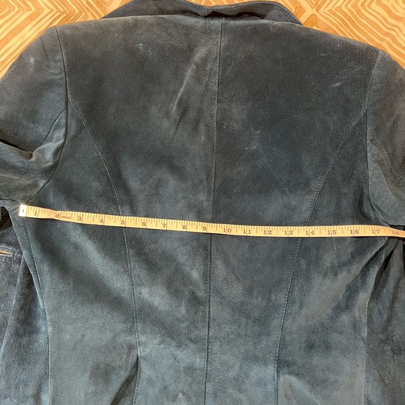 Vintage Danier Women's Teal Double-Breasted Blazer, VGC! - Picture 13 of 15